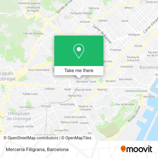 Mercería Filigrana map