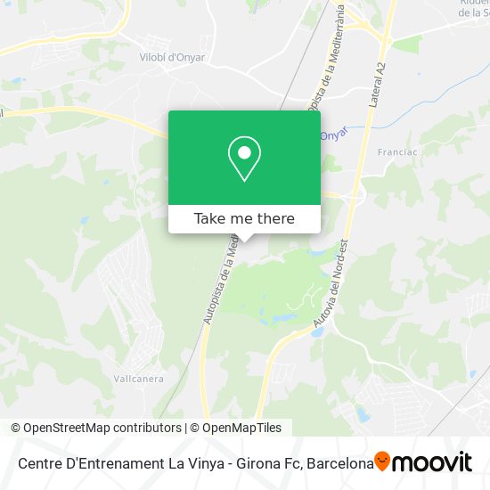Centre D'Entrenament La Vinya - Girona Fc map