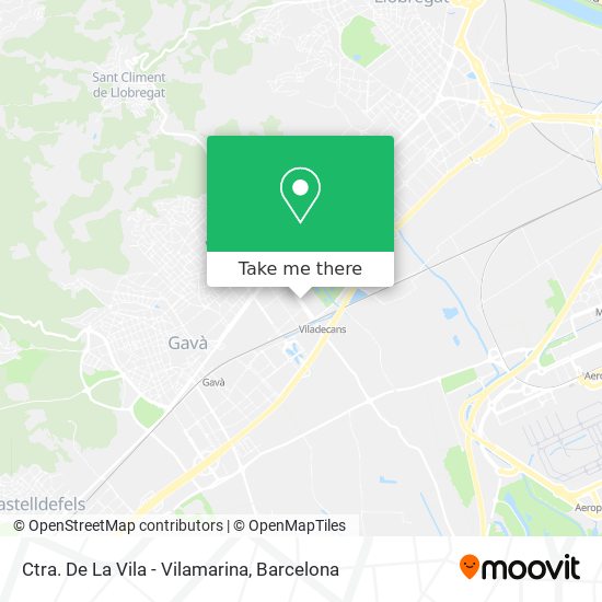 Ctra. De La Vila - Vilamarina map