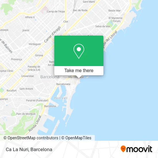 Ca La Nuri map