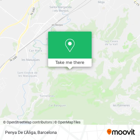 Penya De L'Àliga map