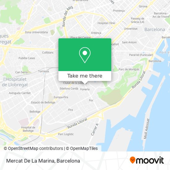 mapa Mercat De La Marina