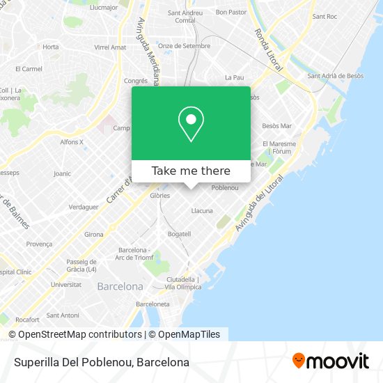 Superilla Del Poblenou map