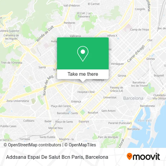 Addsana Espai De Salut Bcn París map