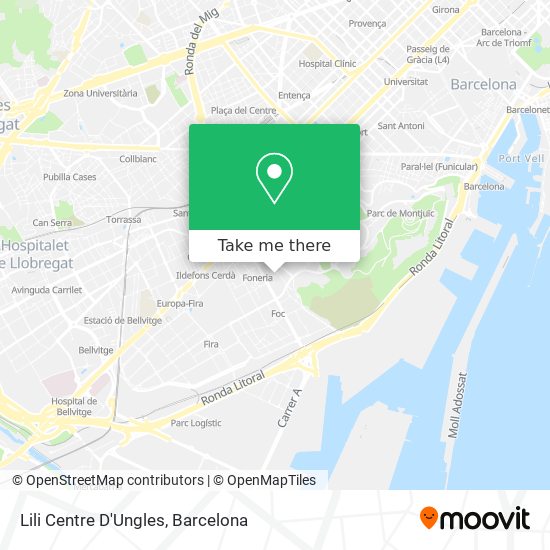Lili Centre D'Ungles map
