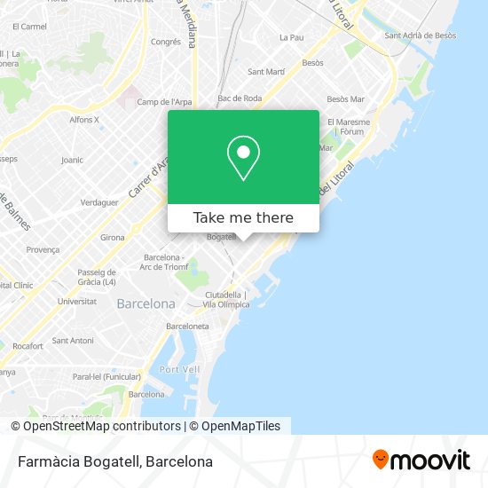 Farmàcia Bogatell map