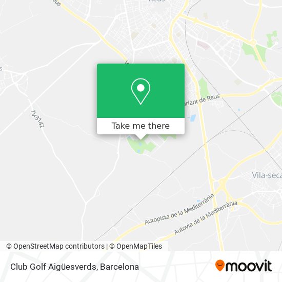 Club Golf Aigüesverds map