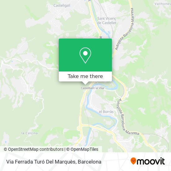 Via Ferrada Turó Del Marquès map