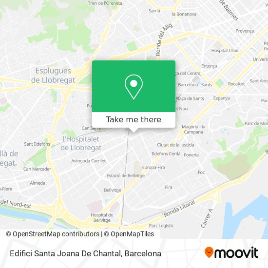 Edifici Santa Joana De Chantal map