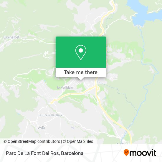 Parc De La Font Del Ros map