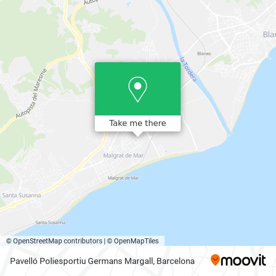 Pavelló Poliesportiu Germans Margall map