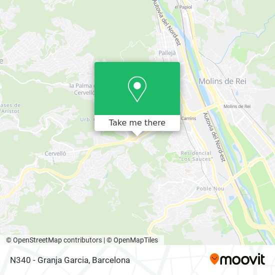 N340 - Granja Garcia map