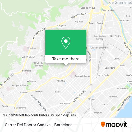 mapa Carrer Del Doctor Cadevall