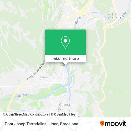 Pont Josep Tarradellas I Joan map
