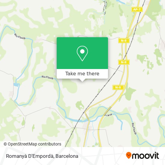Romanyà D'Empordà map