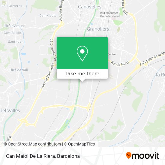 Can Maiol De La Riera map