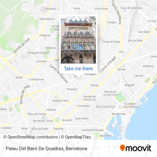 Palau Del Baró De Quadras map