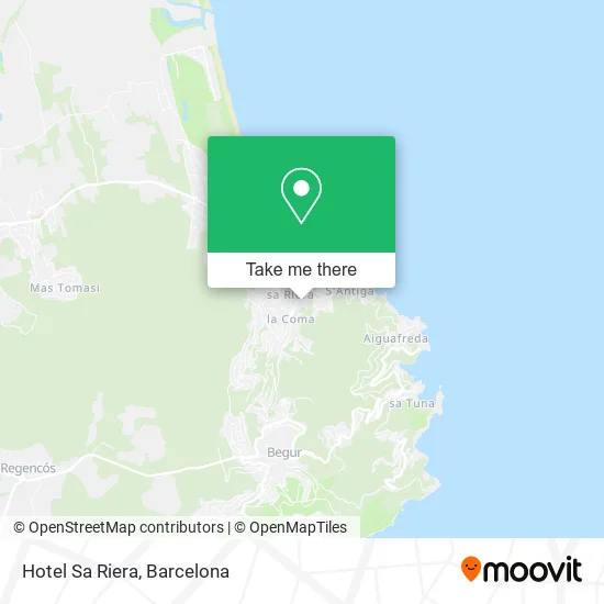Hotel Sa Riera map