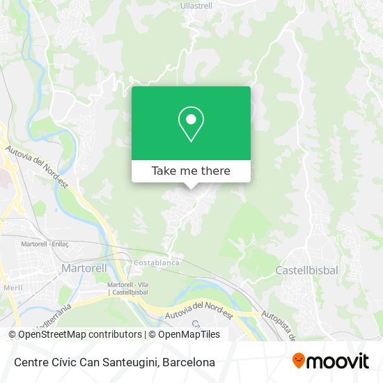 Centre Cívic Can Santeugini map