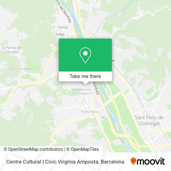 Centre Cultural I Cívic Virgínia Amposta map