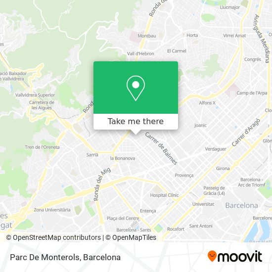 Parc De Monterols map