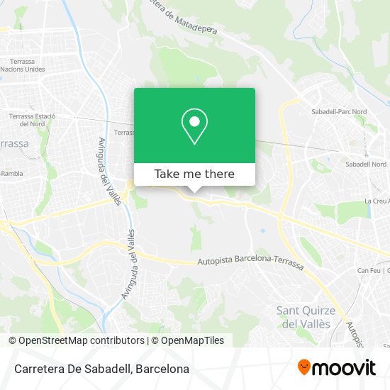 mapa Carretera De Sabadell