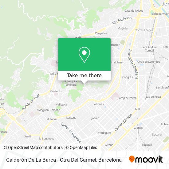 mapa Calderón De La Barca - Ctra Del Carmel