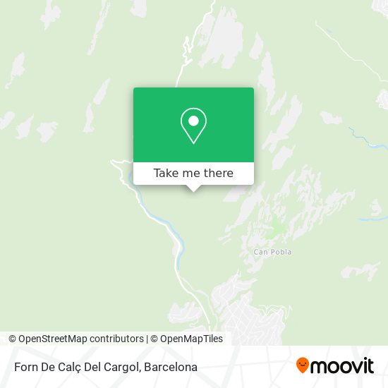 Forn De Calç Del Cargol map