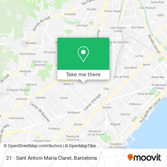 21 - Sant Antoni Maria Claret map