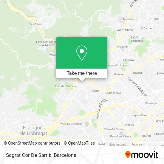 Sagrat Cor De Sarrià map