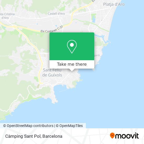 Càmping Sant Pol map