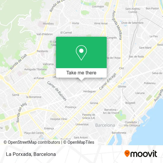 La Porxada map