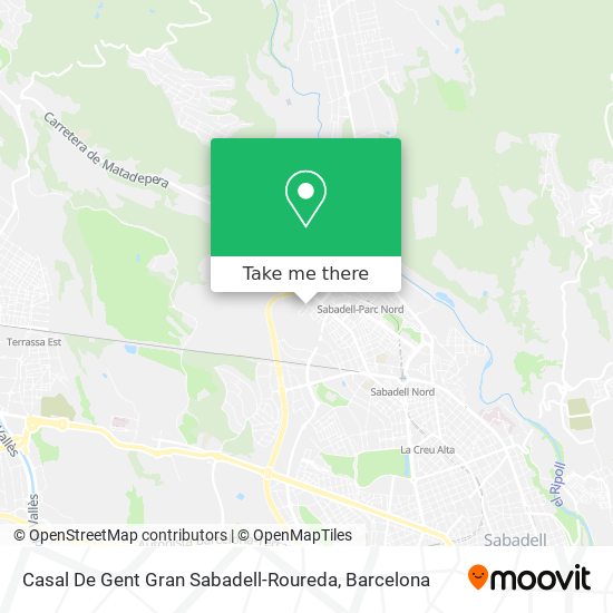 Casal De Gent Gran Sabadell-Roureda map