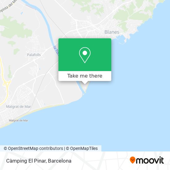 Càmping El Pinar map