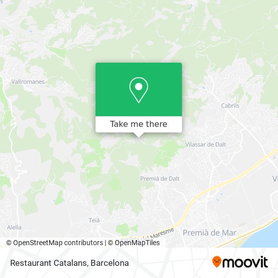 Restaurant Catalans map