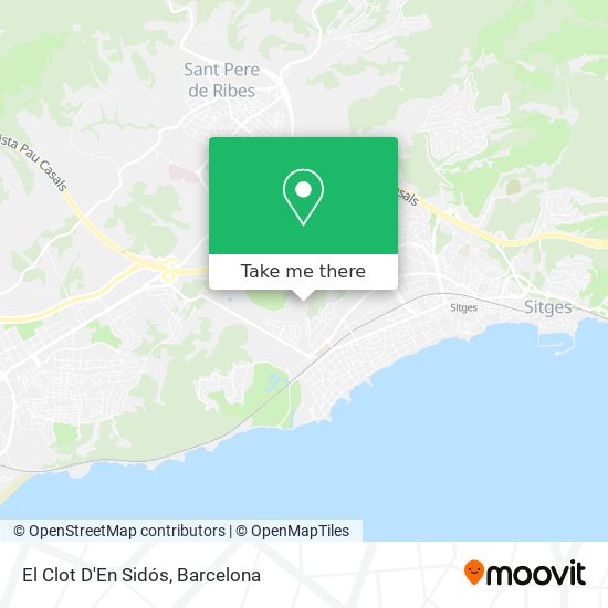 El Clot D'En Sidós map