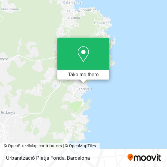 Urbanització Platja Fonda map