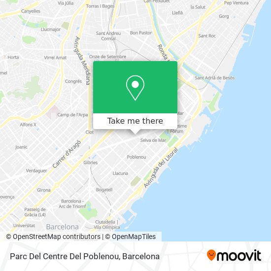 Parc Del Centre Del Poblenou map