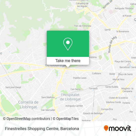 Finestrelles Shopping Centre map