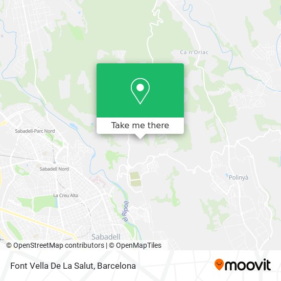 Font Vella De La Salut map