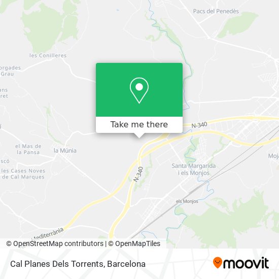 Cal Planes Dels Torrents map