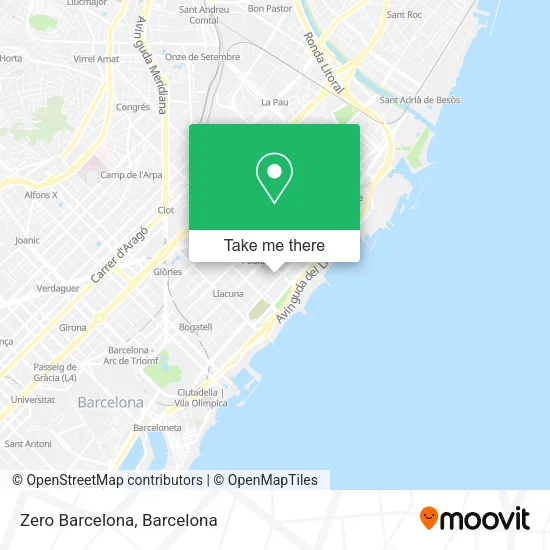 Zero Barcelona map