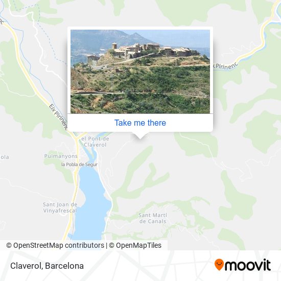 Claverol map