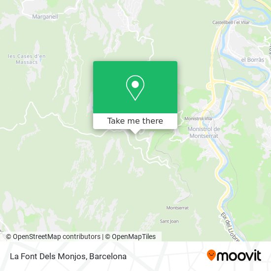 La Font Dels Monjos map