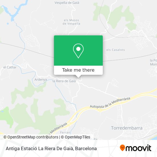 Antiga Estació La Riera De Gaià map