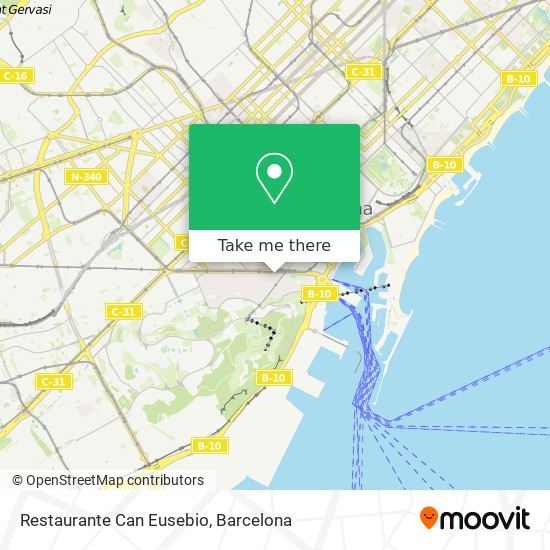 mapa Restaurante Can Eusebio