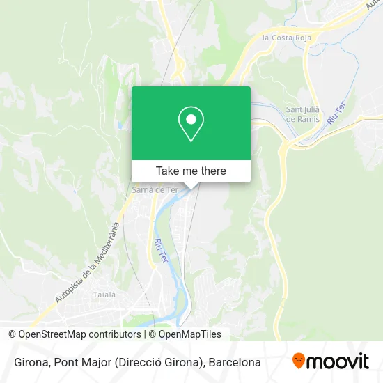 mapa Girona, Pont Major (Direcció Girona)