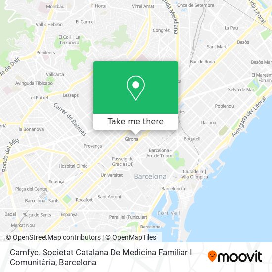 Camfyc. Societat Catalana De Medicina Familiar I Comunitària map