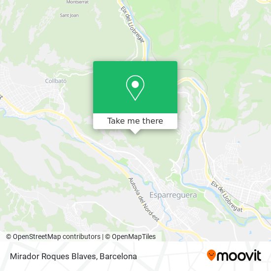 Mirador Roques Blaves map