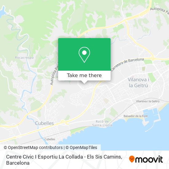 Centre Cívic I Esportiu La Collada - Els Sis Camins map